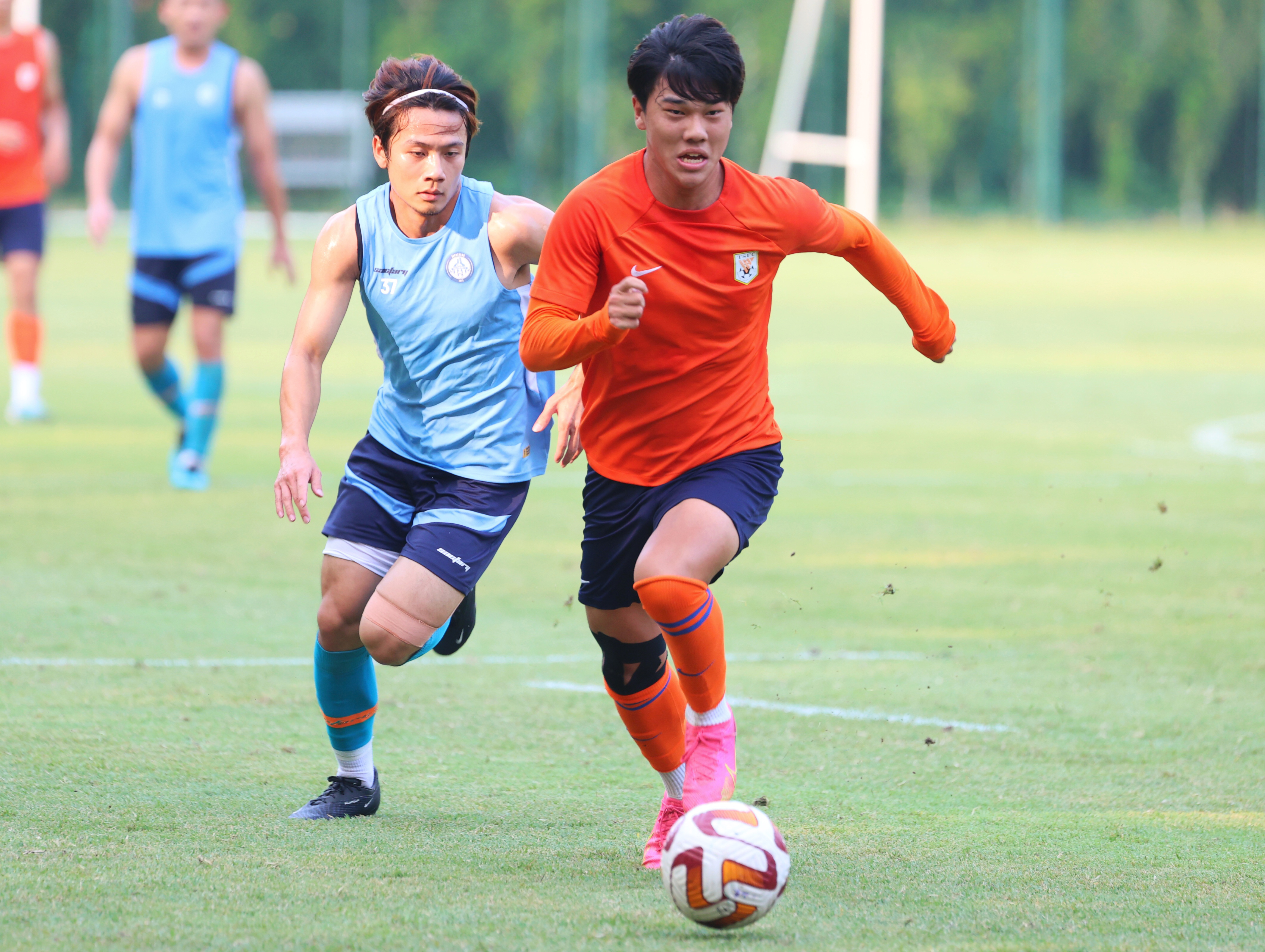 山东泰山U21队热身赛3-2胜济南兴洲队