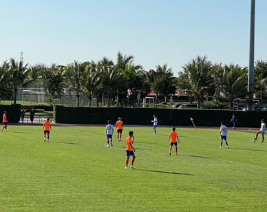 海口热身赛-山东泰山队3-0胜U19队